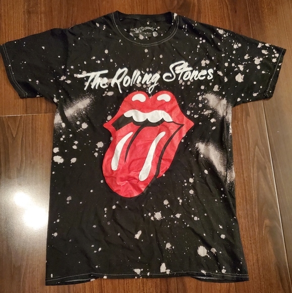 The Rolling Stones Acid Stained T-SHIRT - Picture 1 of 2
